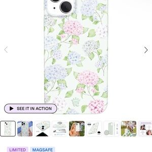 Velvet Caviar Hydrangea Floral IPhone 15 Case